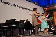 Die Interpreten der Festspielpremiere L'Orfeo spielen von Claudio Monteverdi inspirierte Kammermusik @ UniCredit Festspiel-Nacht am 21. Juni 2014 (©Foto: Martin Schmitz)